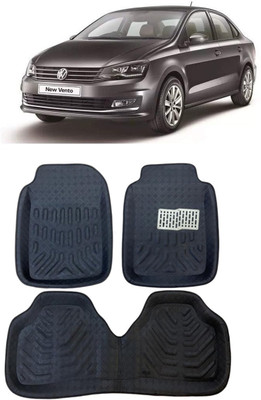 ARNEJA Polyutherine 3D Mat For  Volkswagen Vento(Black)