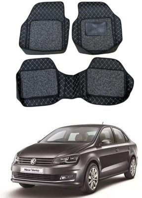 TOFIT ENTERPRISE Leatherite 7D Mat For  Volkswagen Vento(Silver, Black)