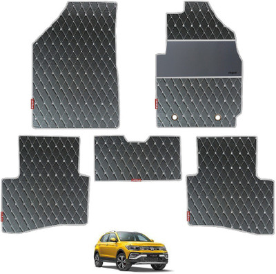 elegant Leatherite Standard Mat For  Volkswagen Taigun(Black, White)