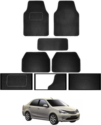 MATIES Fabric Standard Mat For  Toyota Etios Liva(Black)