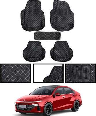 AYW Leatherite 7D Mat For  Verna(Black)