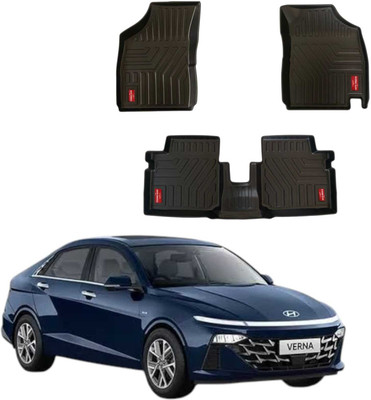 AUTOMOXCO TPV Tray Mat For  Hyundai Verna(Black)