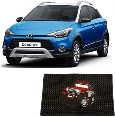 arneja trading company Rubber Standard Mat For  Hyundai i20 Active(Black)