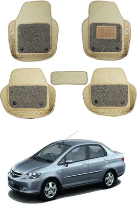 RKPSP Leatherite 7D Mat For  Honda City ZX(Beige)