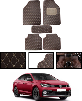 MSNP Leatherite Standard Mat For  Volkswagen Virtus(Brown)