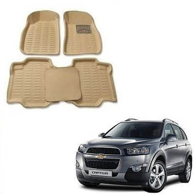 KBTR Plastic 3D Mat For  Chevrolet Captiva(Beige)