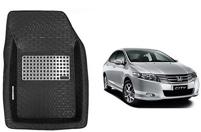 SLSHILPA Plastic Tray Mat For  Honda City(Black)