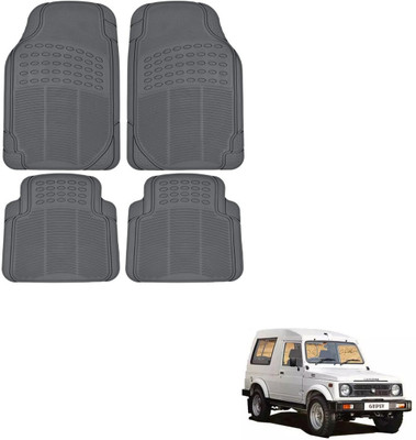 MOTO BEAST PVC Standard Mat For  Maruti Gypsy(Grey)