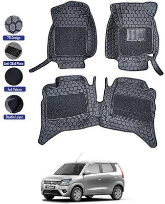 AUTOMOXCO Leather 7D Mat For  Maruti Suzuki WagonR(Black)
