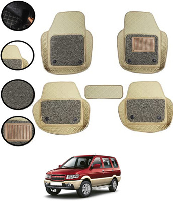 MSNP Leatherite 7D Mat For  Chevrolet Tavera(Beige)