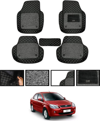 MATIES Leatherite 7D Mat For  Ford Ikon(Black)