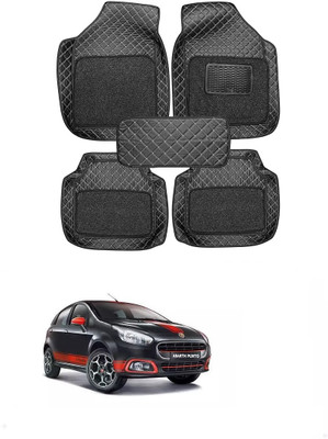 arneja trading company Leatherite 7D Mat For  Fiat Abarth Punto(Black)