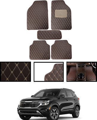 MSNP Leatherite Standard Mat For  Kia Seltos(Brown)
