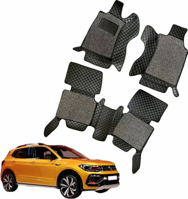 FF TRADERS Leatherite 7D Mat For  Volkswagen Taigun(Black)