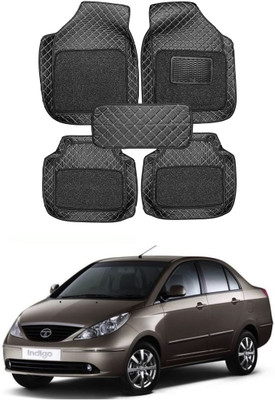 arneja trading company Leatherite 7D Mat For  Tata Indigo CS(Silver, Black)
