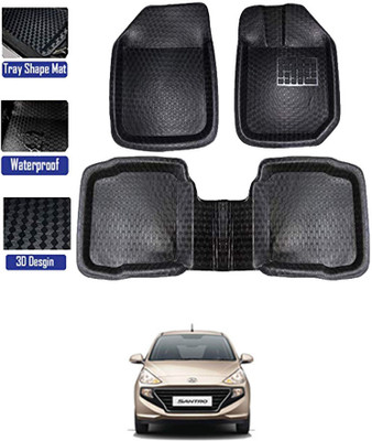 MATIES Plastic Tray Mat For  Hyundai Santro(Black)