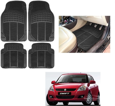 ROSHNEER ENTERPRISES Rubber Standard Mat For  Maruti Swift(Black)