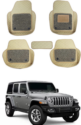 AYW Leatherite 7D Mat For  Jeep Wrangler(Beige)