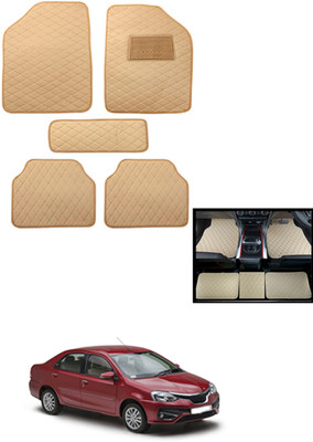 MATIES Leatherite Standard Mat For  Toyota Etios(Beige)