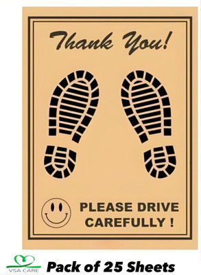 aksmit Paper Disposable Paper Mat For  Universal For Car(Brown)