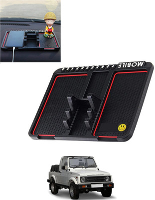 RKPSP Silicone Tray Mat For  Maruti Suzuki Gypsy King(Black)