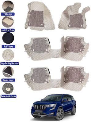 MATIES Leatherite 7D Mat For  Mahindra Universal For Car(Beige)
