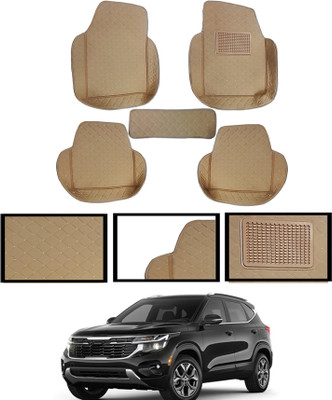 AYW Leatherite 7D Mat For  Kia Seltos(Beige)