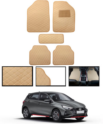 AYW Leatherite Standard Mat For  Hyundai Universal For Car(Beige)