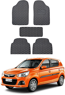 MATIES Leatherite Standard Mat For  Maruti Suzuki Alto K10(Black)