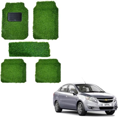 Oshotto Rubber, Plastic Standard Mat For  Chevrolet Sail(Green)