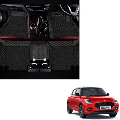 Autoclow Leatherite 7D Mat For  Maruti Suzuki Baleno(Silver, Black)