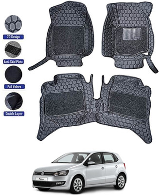 MATIES Leatherite 8D Mat For  Volkswagen Polo(Black)