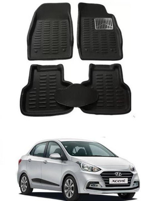 arneja trading company Polyutherine 3D Mat For  Hyundai Xcent(Black)
