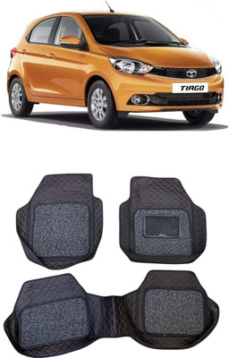 ARNEJA Leatherite 7D Mat For  Tata Tiago(Red, Black)