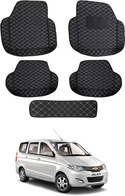 MATIES Leatherite 7D Mat For  Chevrolet Enjoy(Black)