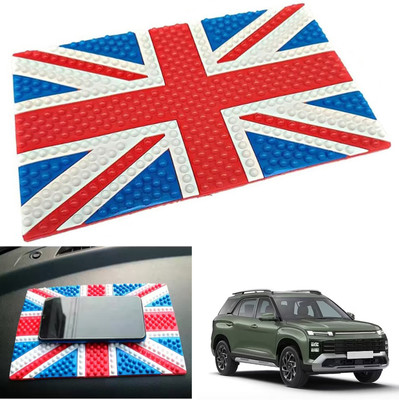 PEEPS STORE Rubber Tray Mat For  Hyundai Alcazar(Red, Blue)