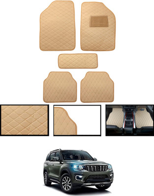 monolive Leatherite Standard Mat For  Mahindra Universal For Car(Beige)