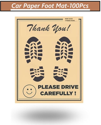 MJM Good Connections Paper Disposable Paper Mat For  Universal For Car(Brown)