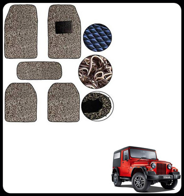 SEMAPHORE PVC, Rubber Standard Mat For  Mahindra Thar(Beige, Brown)