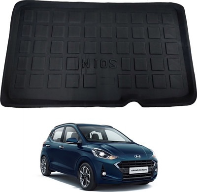 MATIES PVC Tray Mat For  Hyundai Grand i10 Nios(Black)