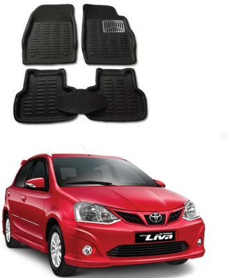 arneja trading company Polyutherine 3D Mat For  Toyota Etios Liva(Black)
