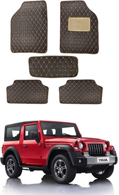 MATIES Leatherite Standard Mat For  Mahindra Thar(Black)