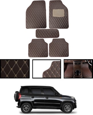 ABJD Leatherite Standard Mat For  Mahindra Universal For Car(Brown)