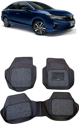 Arnejas Leatherite 7D Mat For  Honda City e-HEV(Red, Black)