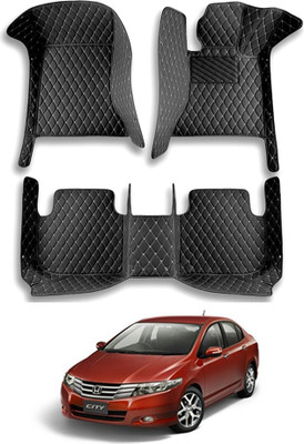 MATIES Leatherite 7D Mat For  Honda Universal For Car(Black)