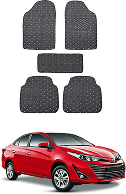 MATIES Leatherite Standard Mat For  Toyota Yaris(Black)
