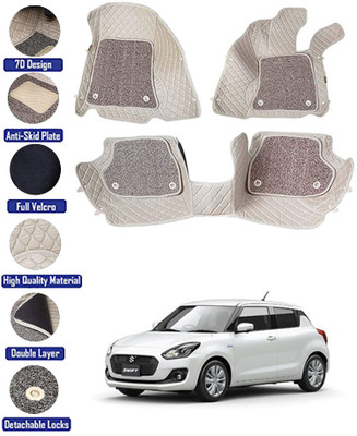 MATIES Leatherite 7D Mat For  Maruti Suzuki Swift(Beige)