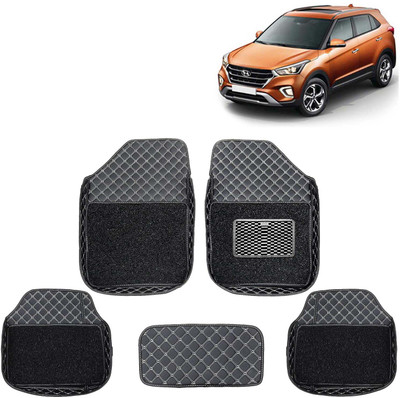 Kingsway Leatherite 7D Mat For  Hyundai Creta(Black)