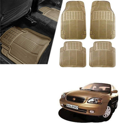 Znee Smart Rubber Standard Mat For  Universal For Car(Beige)