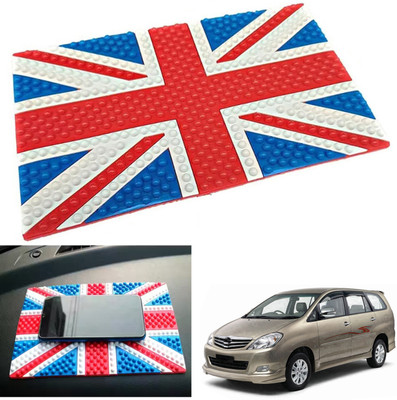 PEEPS STORE Rubber Tray Mat For  Toyota Innova(Red, Blue)